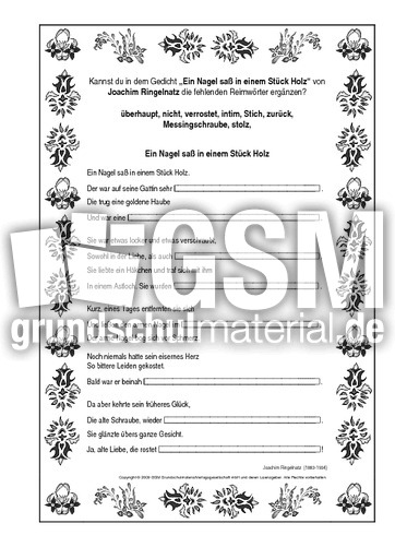 Reimwörter-Ein Nagel saß-Ringelnatz.pdf